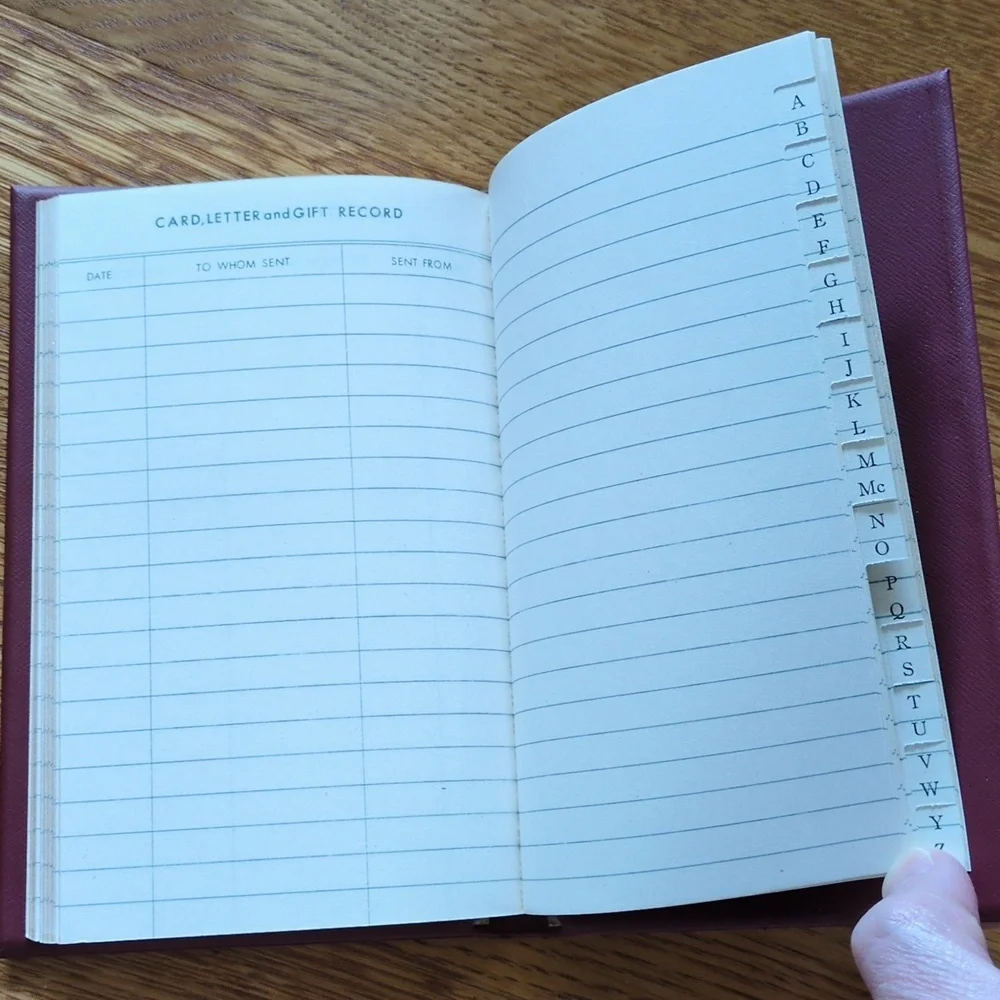 Travel Record vintage book journal American Greetings notes